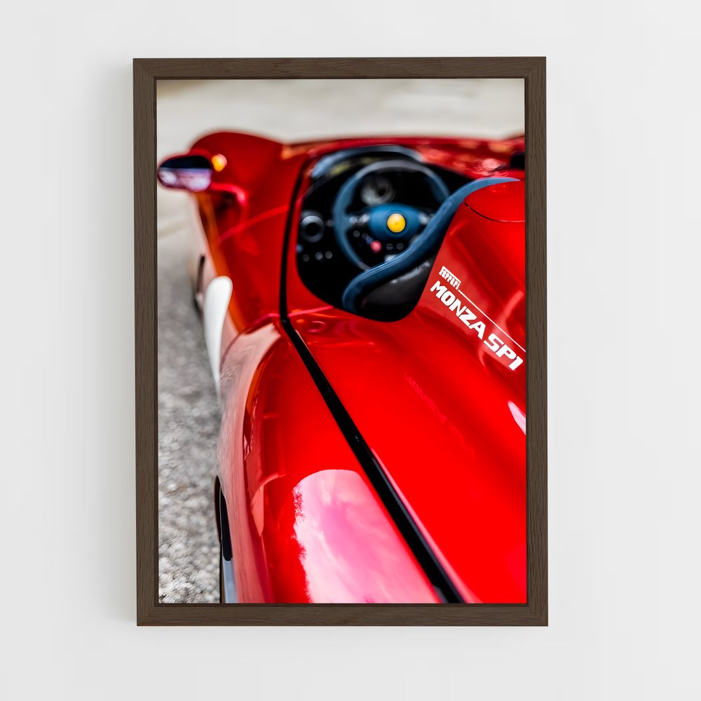 Poster Monza en Rouge – affiche Ferrari (vue 5)